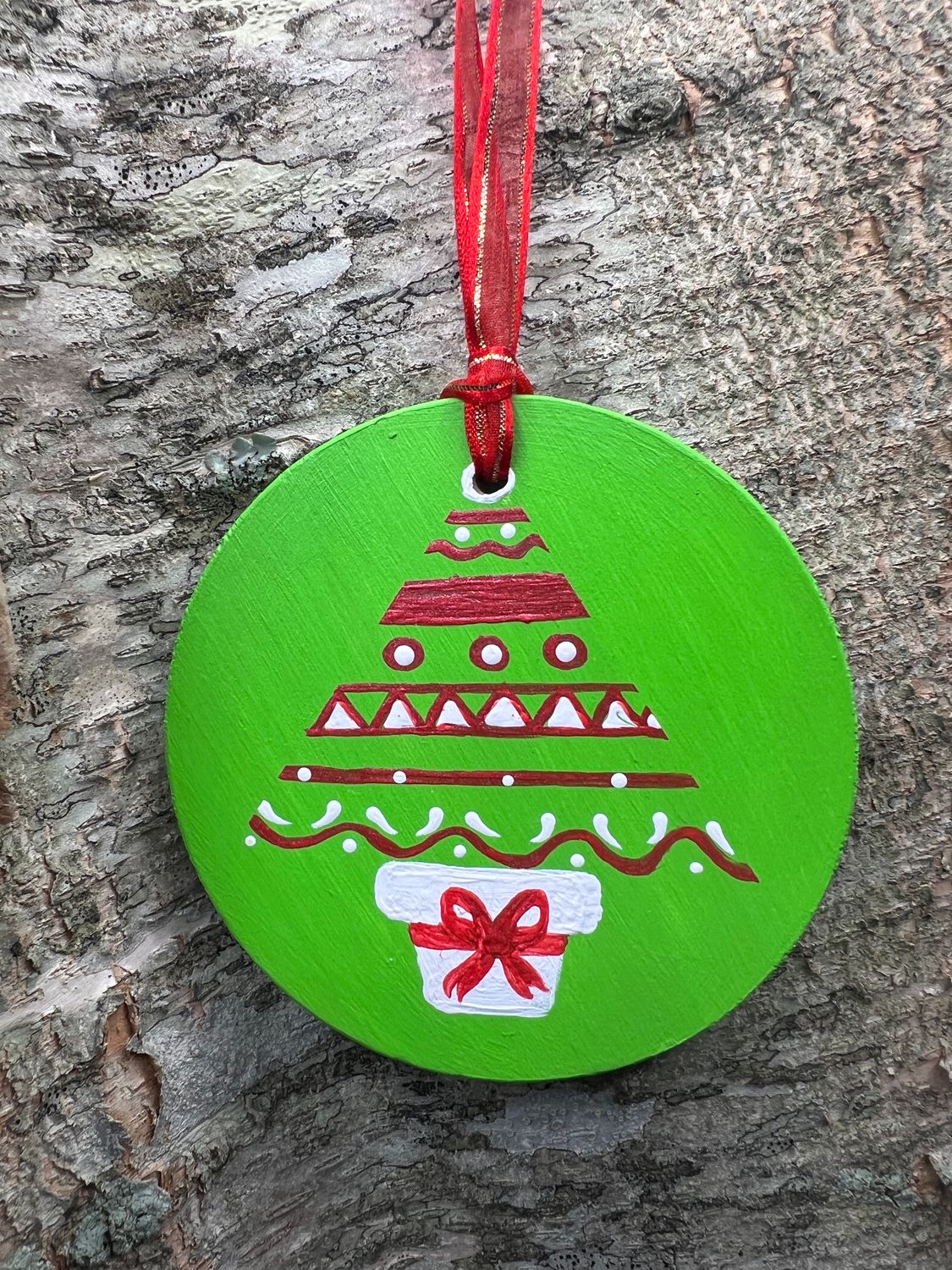 Hand Painted Wooden Ornament