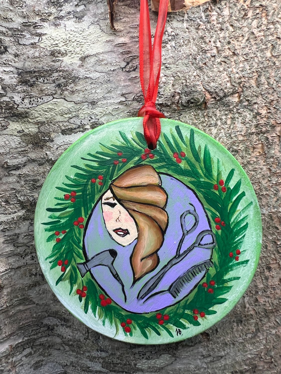 Hand Painted Wooden Ornament