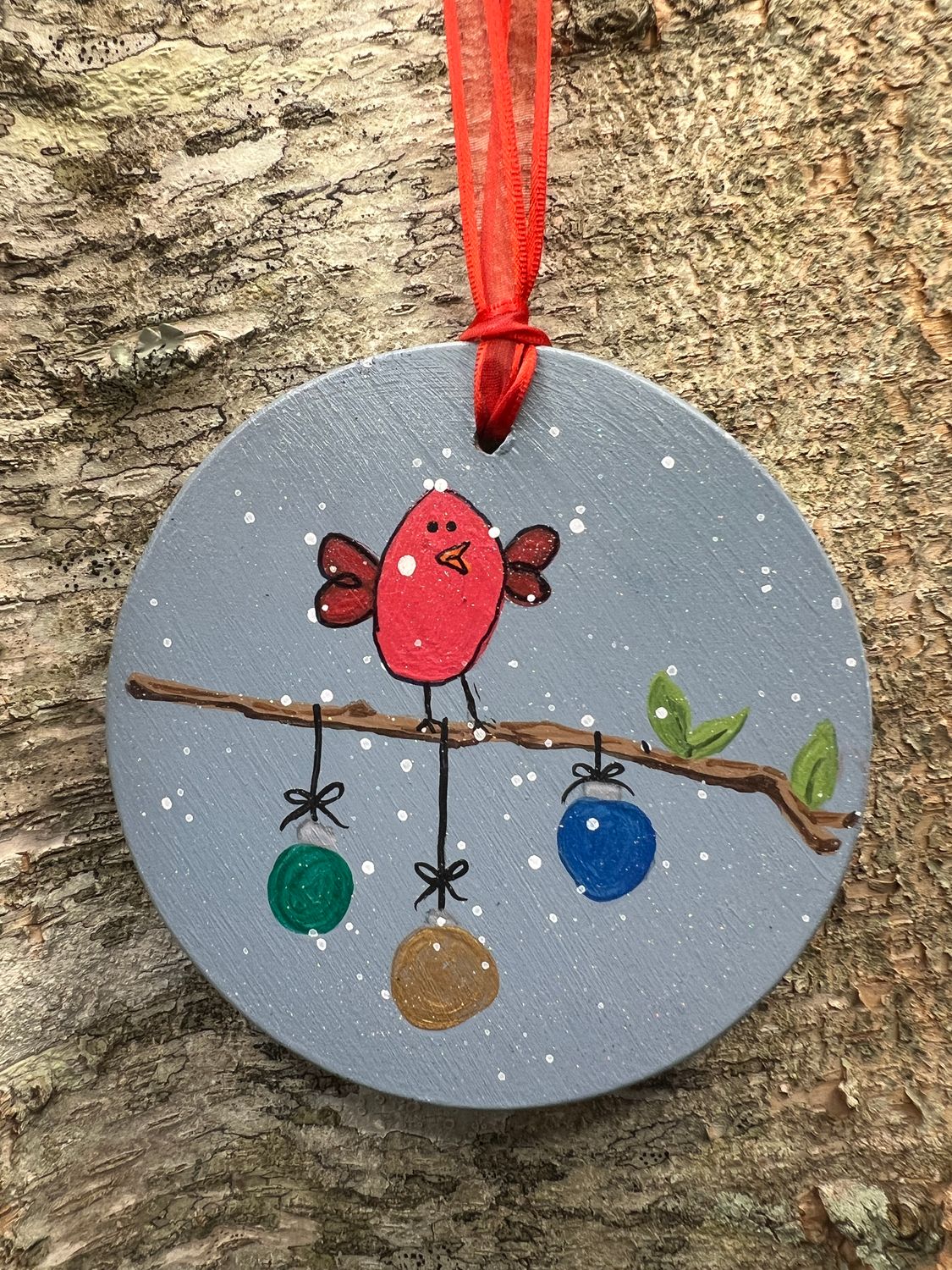 Hand Painted Wooden Ornament