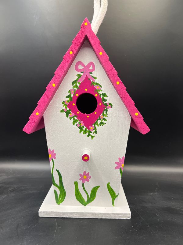 Hand painted Bird House