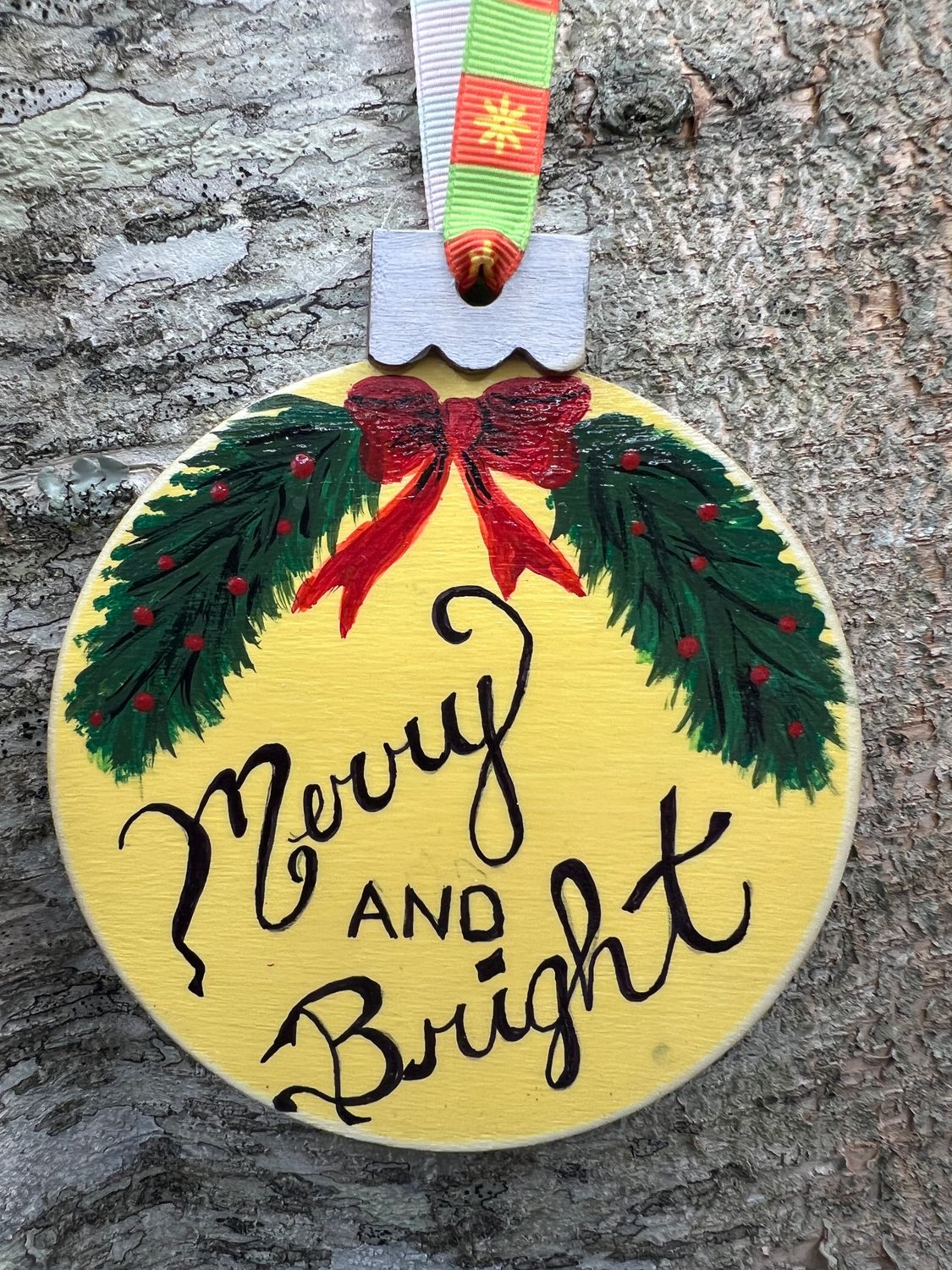 Hand painted wooden Ornament