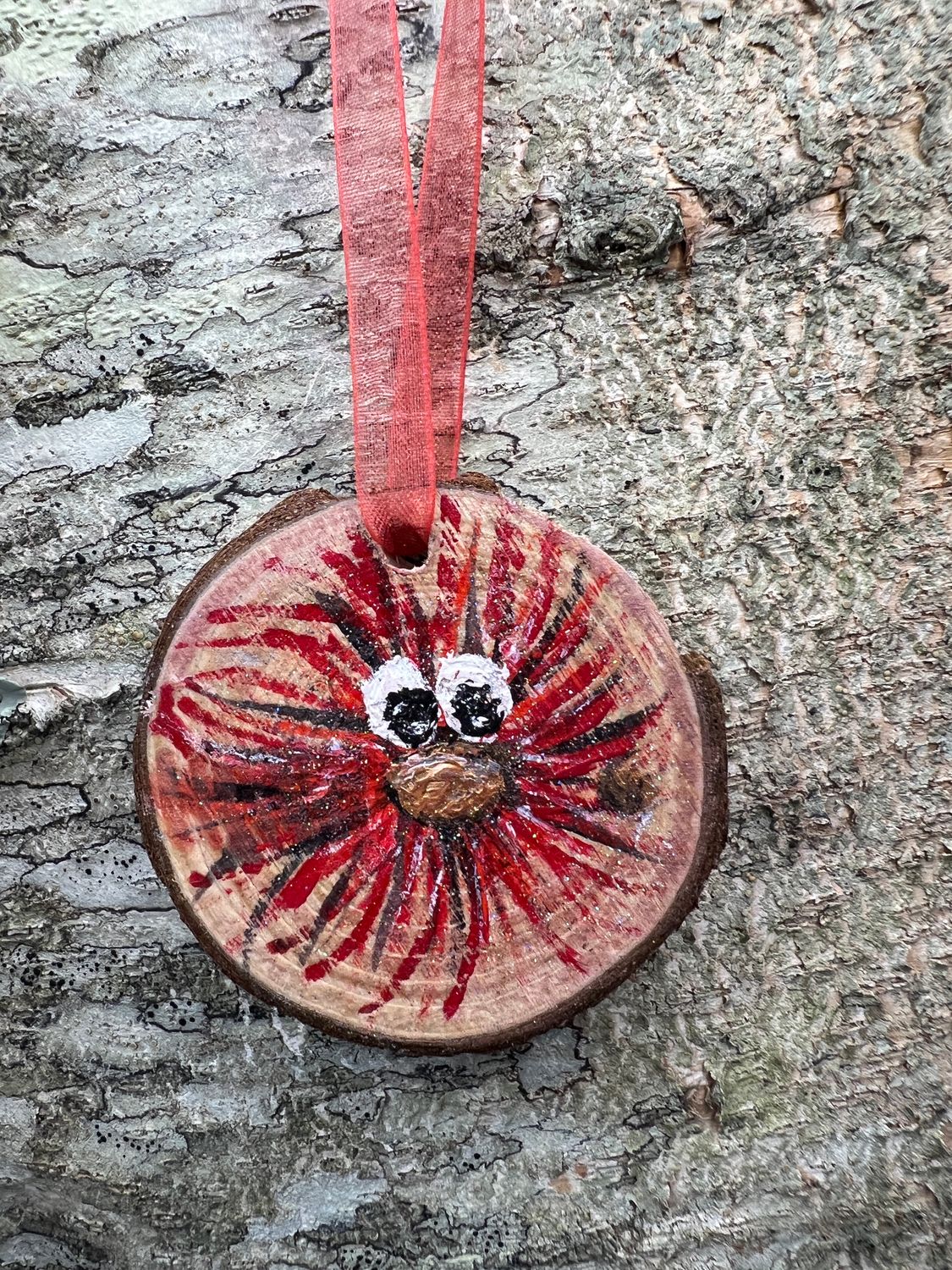 Hand painted wooden Sprite Ornament
