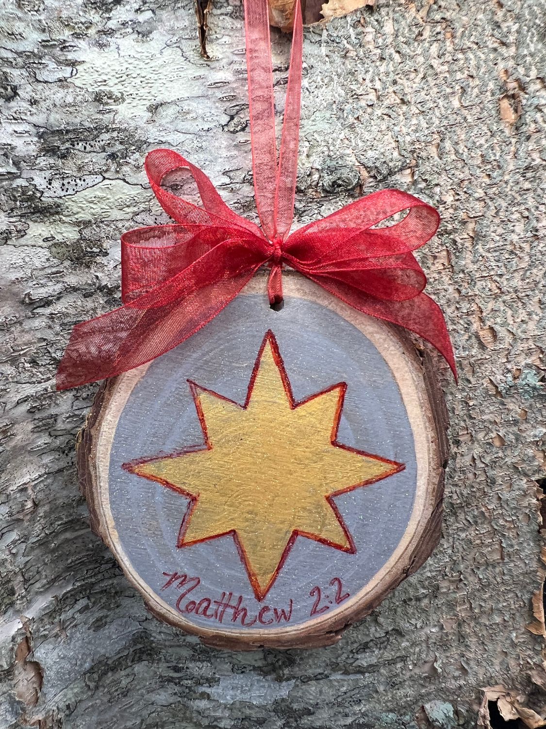 Hand painted wooden Ornament