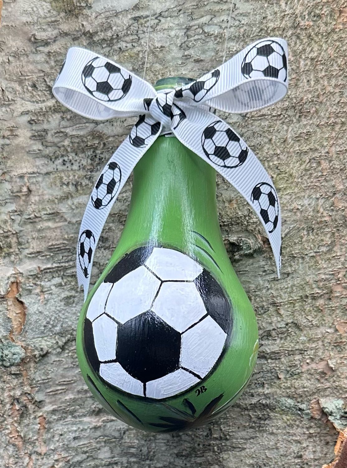 Hand Painted Lightbulb Ornament