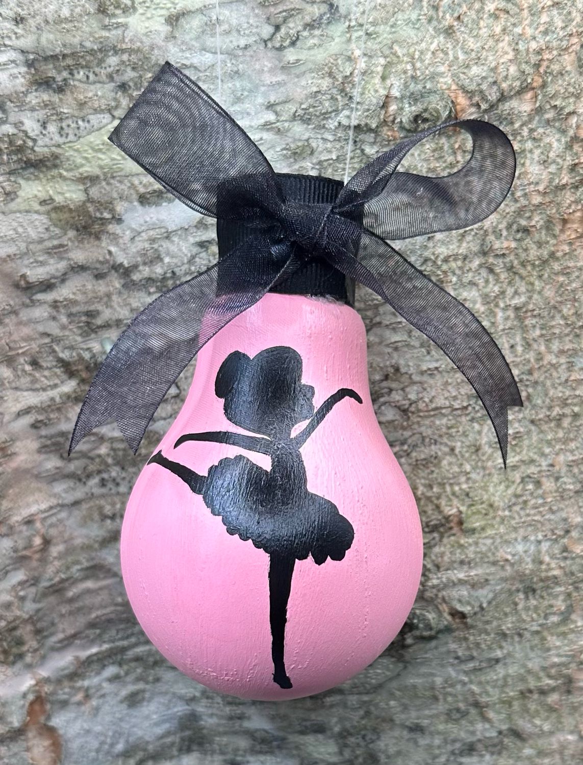 Ballerina Painted Lightbulb