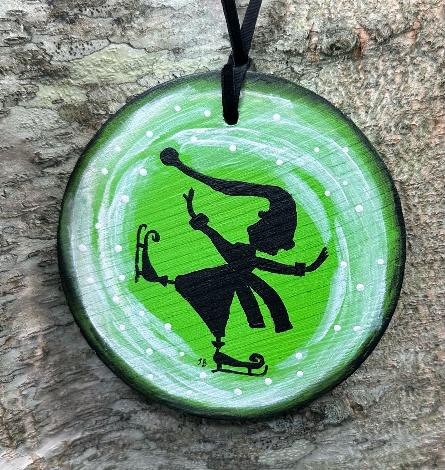 Elf Wooden Ornament