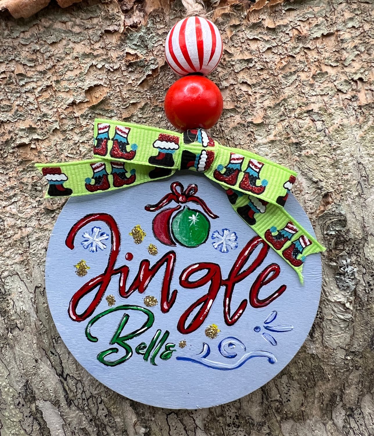 Hand painted 3&quot; disc ornament