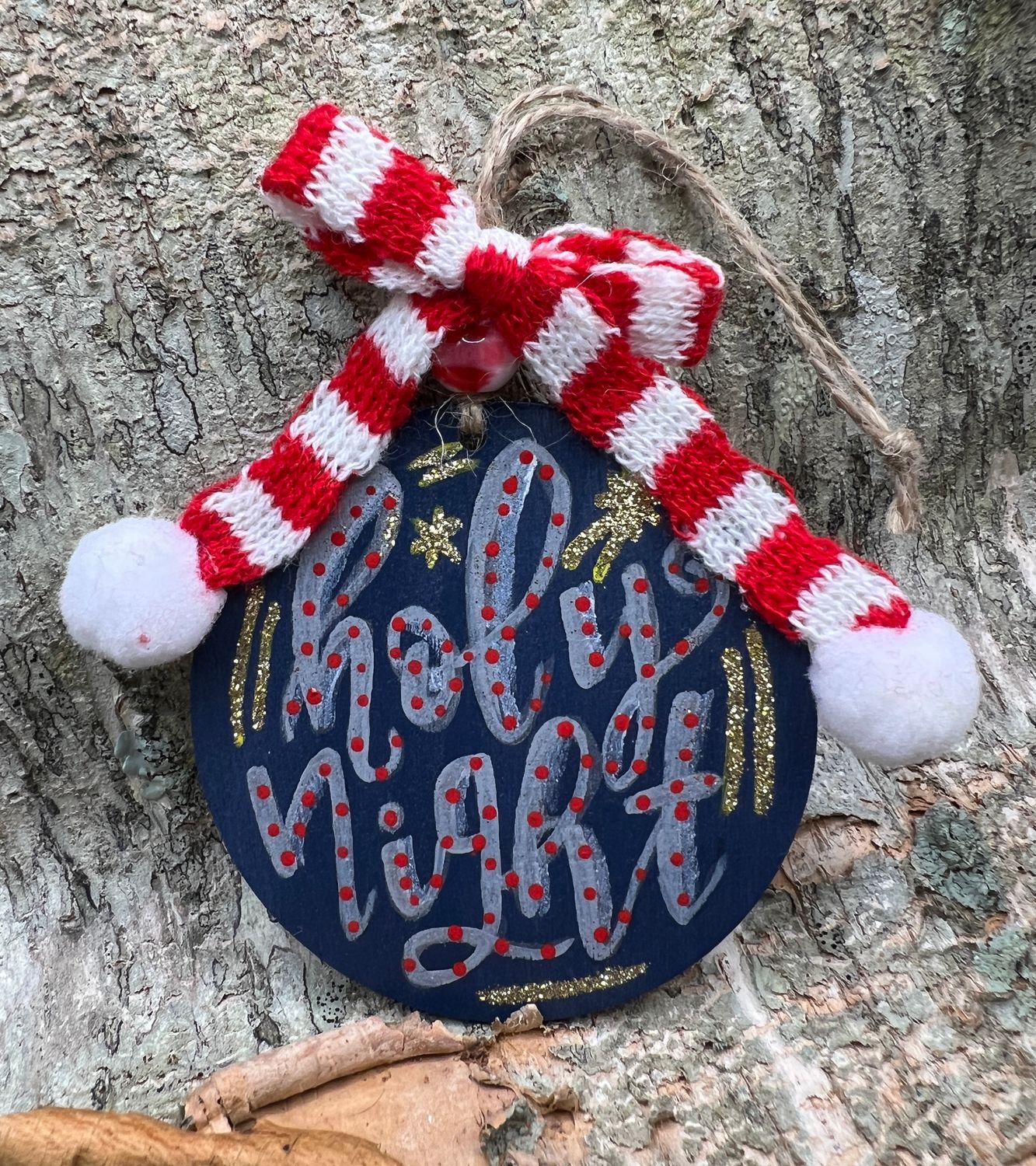 Hand painted 3&quot; disc ornament