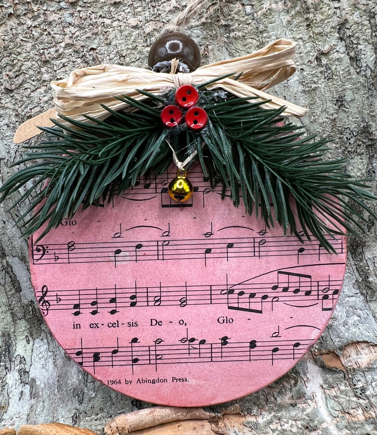 Hand painted 4&quot; disc ornament