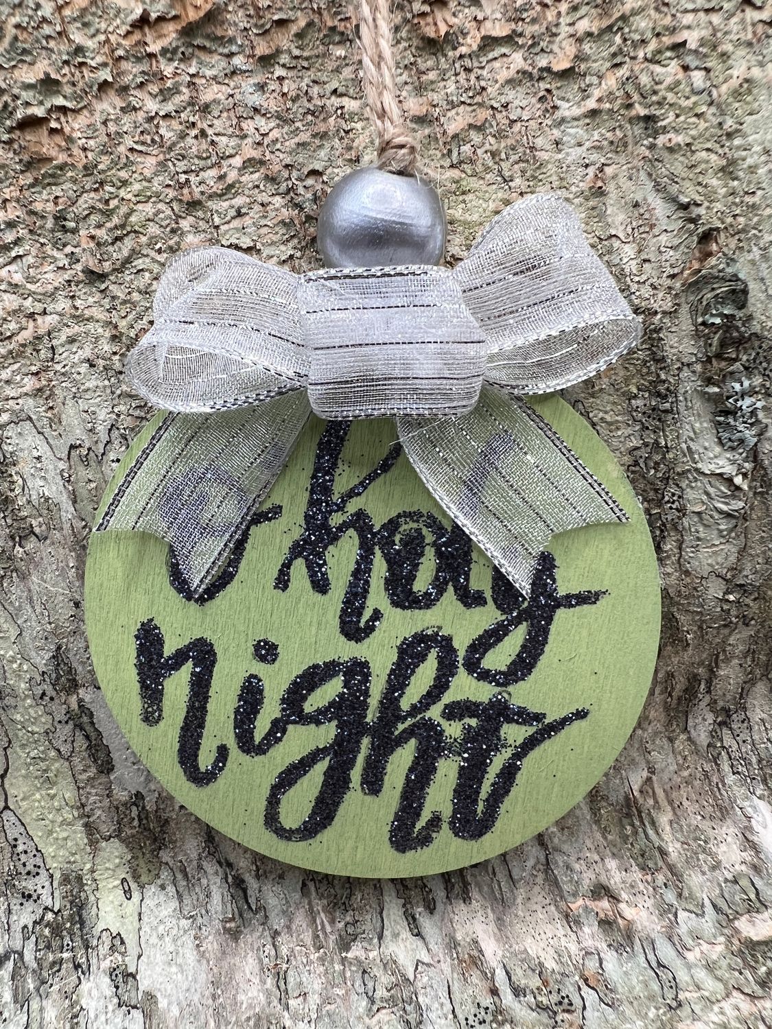 hand painted 3&quot; Wooden Disc Ornament