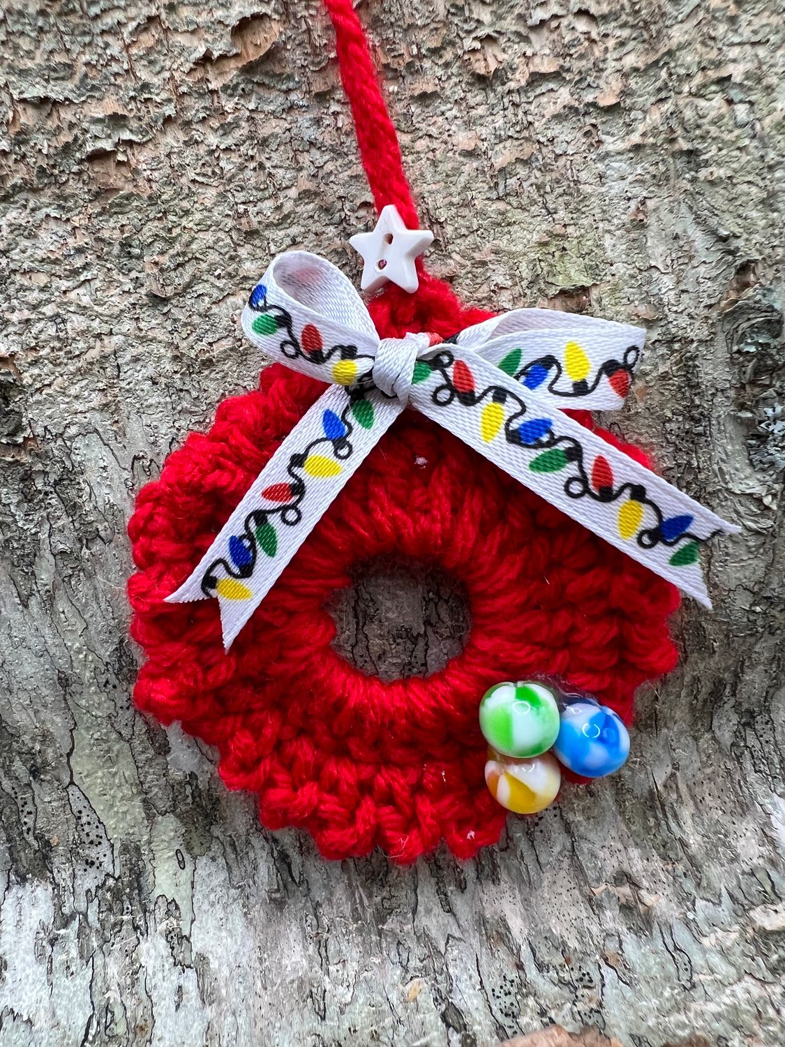 Crocheted Wreath Ornament