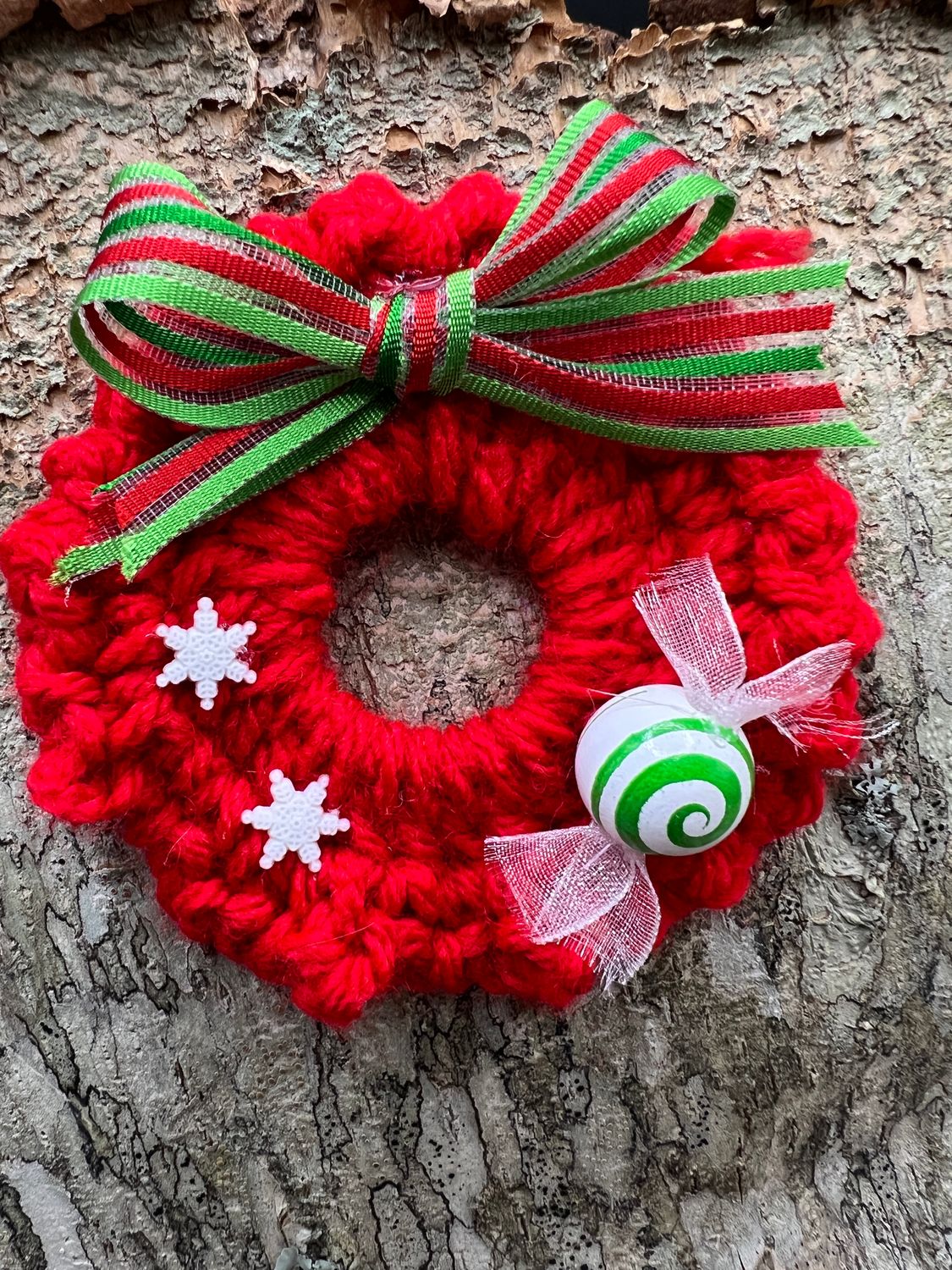 Crocheted Wreath Ornament