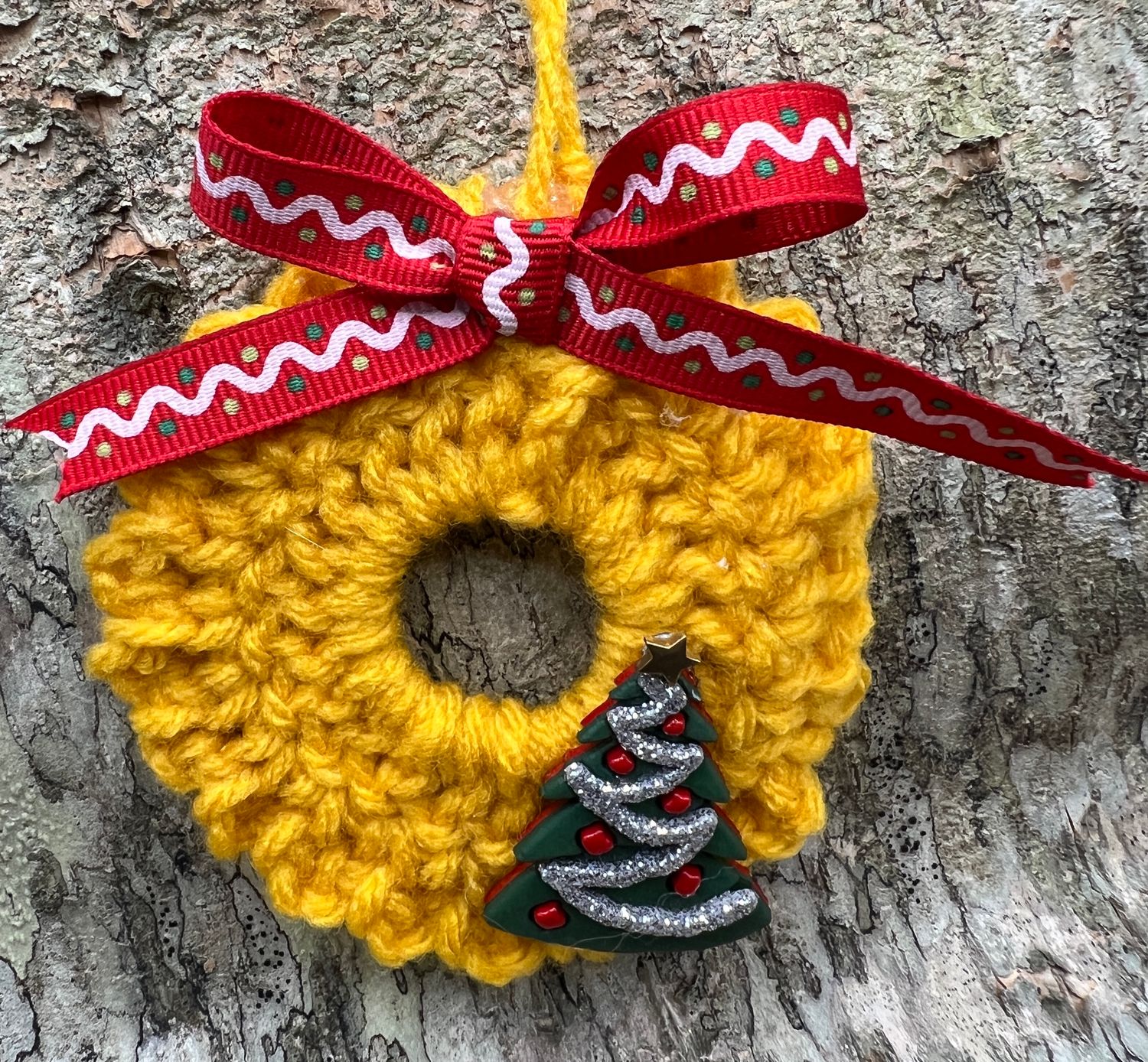 Crocheted Wreath Ornament