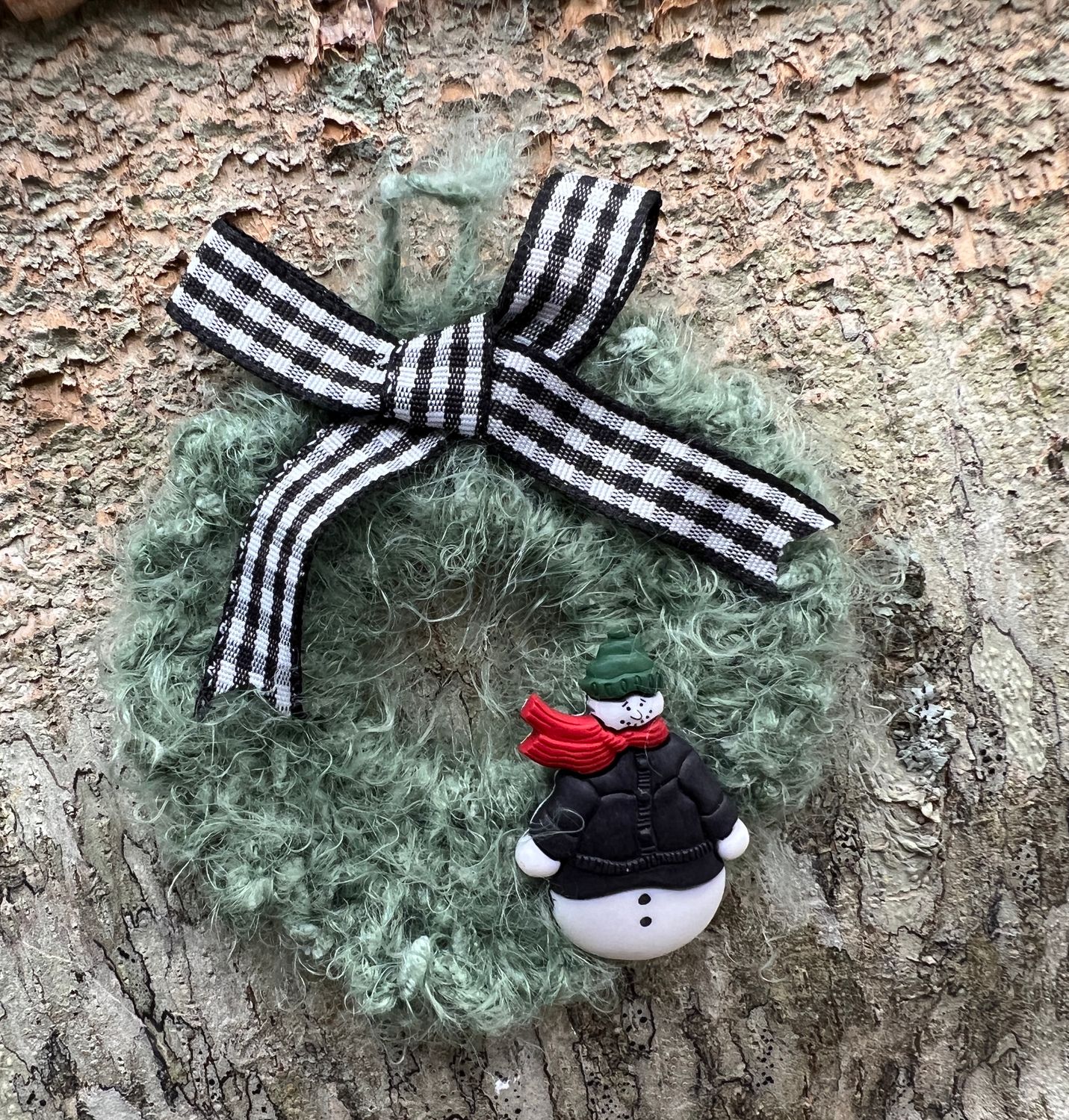 Crocheted Wreath Ornament