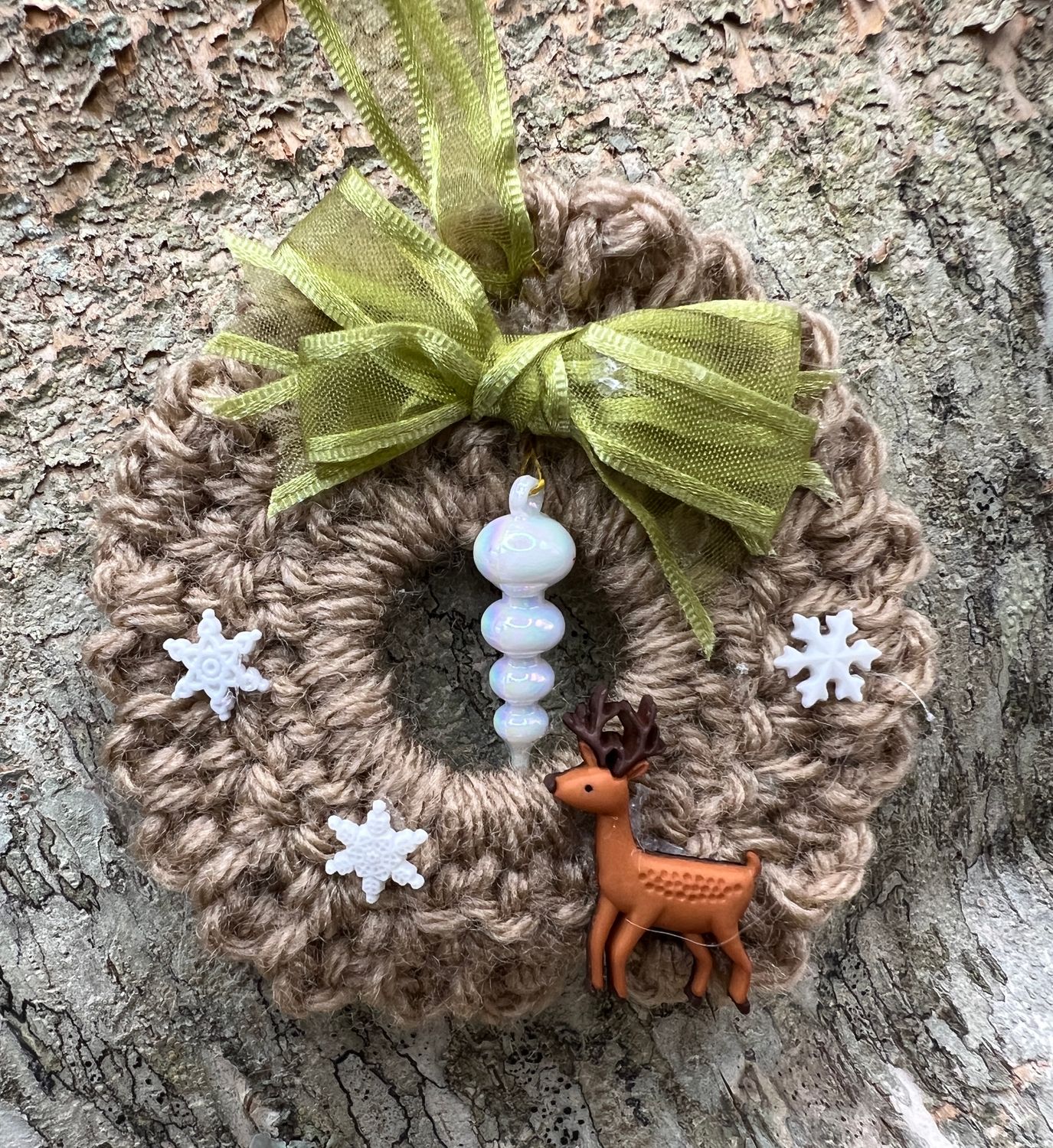 Crocheted Wreath Ornament