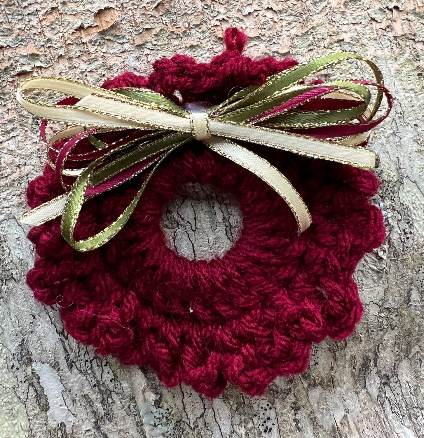 Crocheted Wreath Ornament