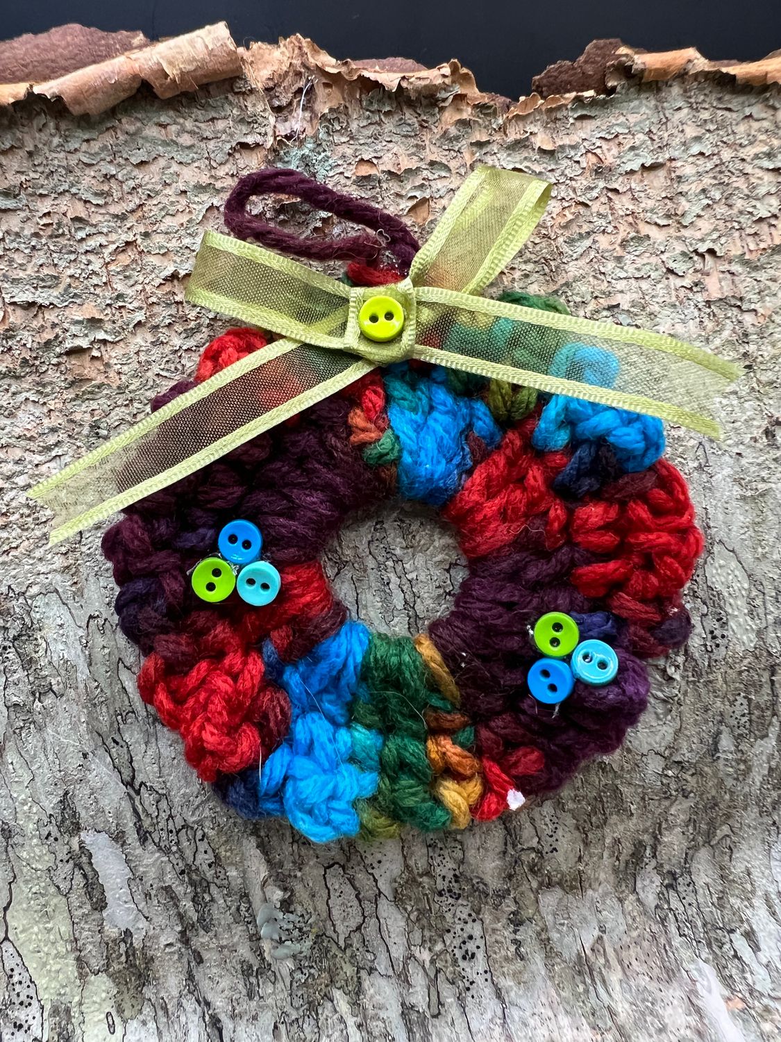 Crocheted Wreath Ornament