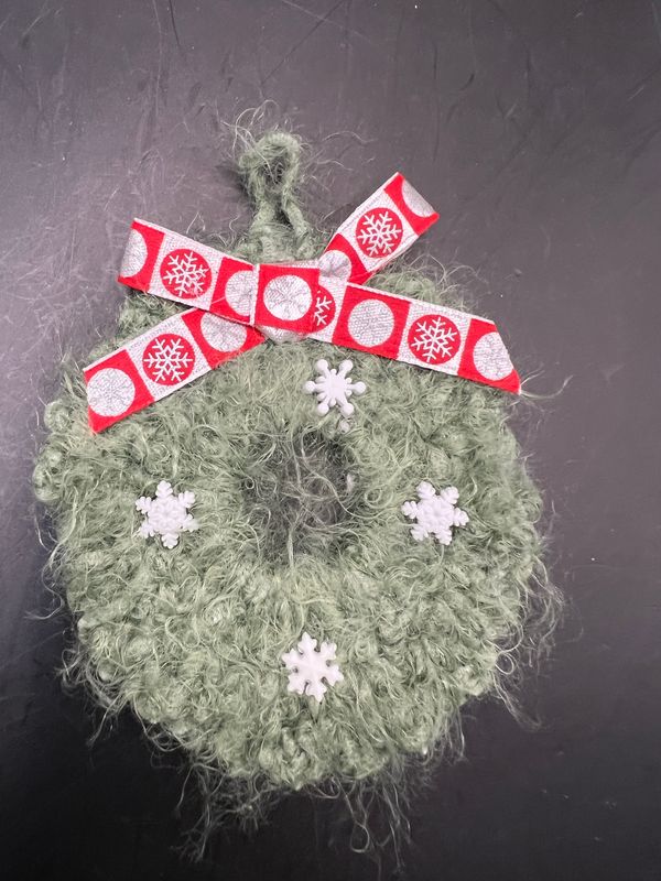 Crocheted Wreath Ornament