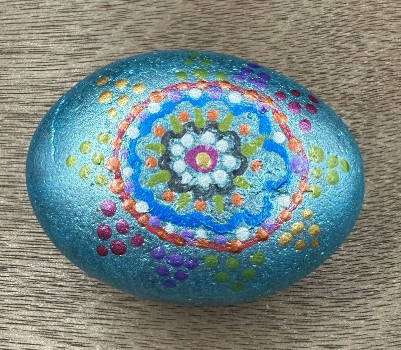 Mandala Painted Rock