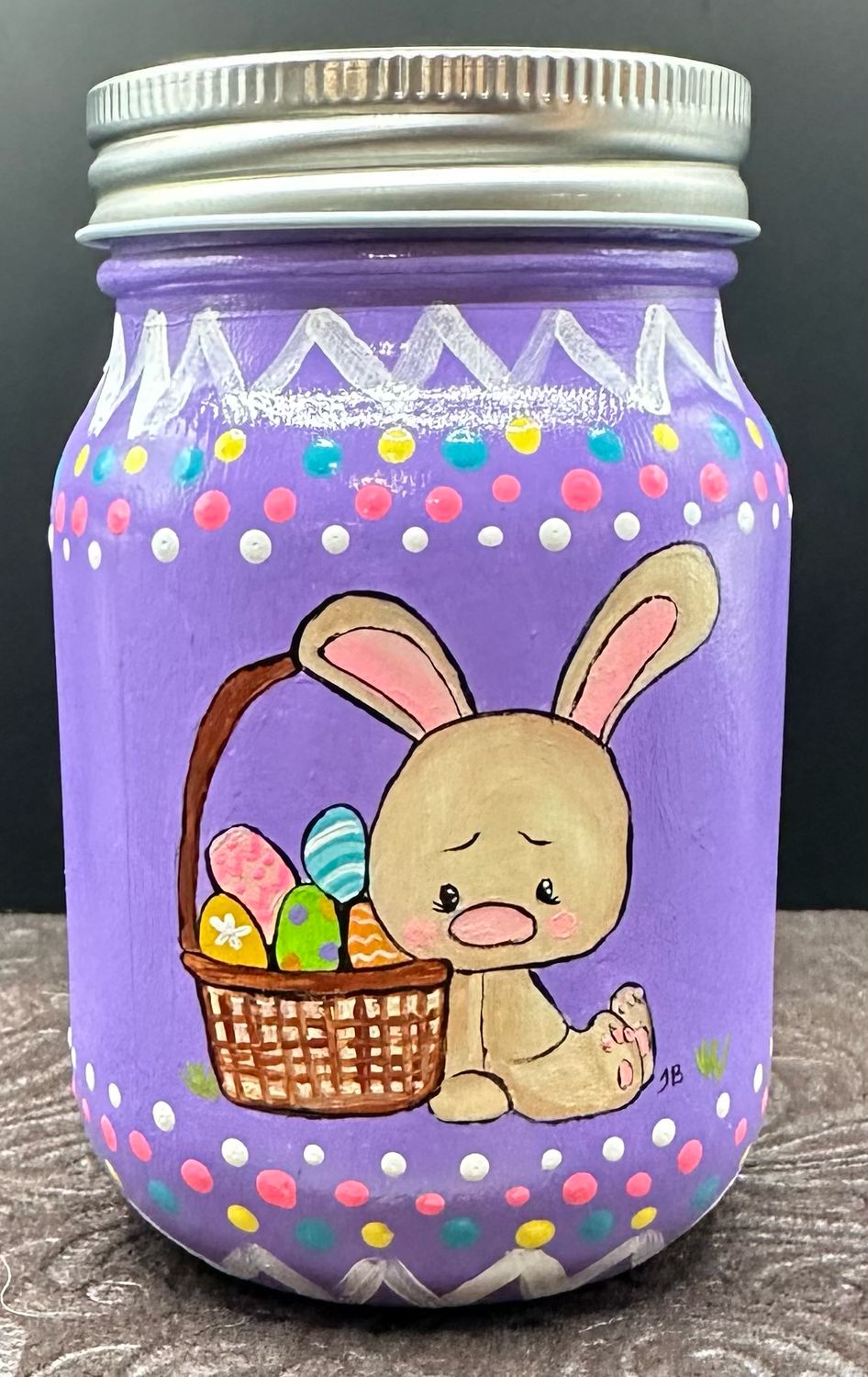 Hand painted Mason Jar