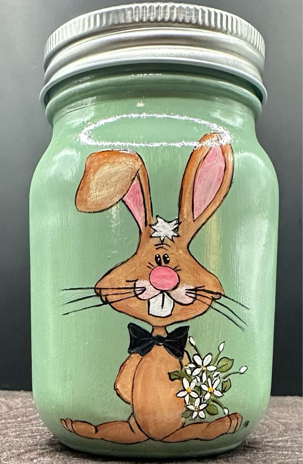 Hand painted Mason Jar