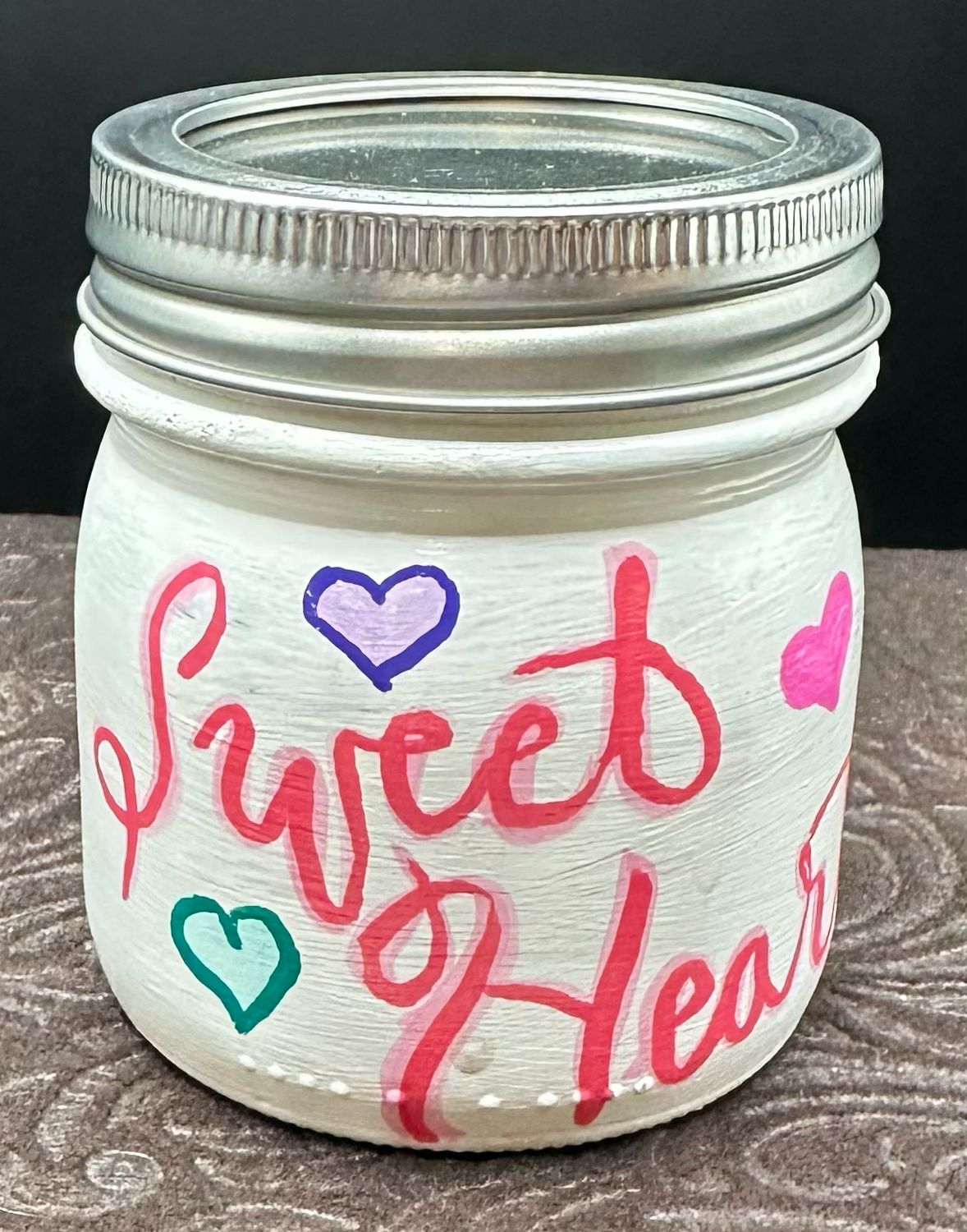 Hand painted Mason Jar