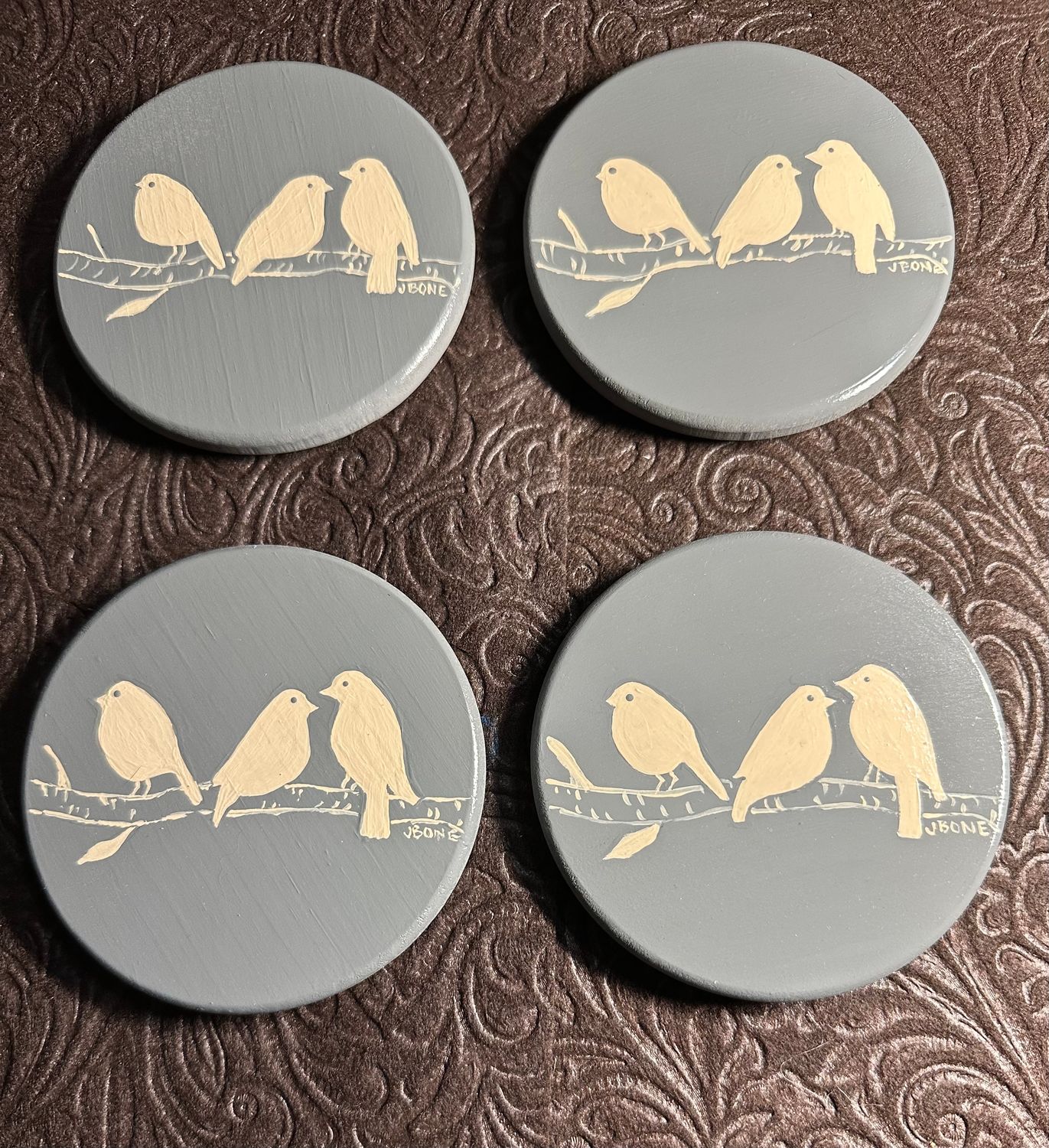 Hand painted Coaster set