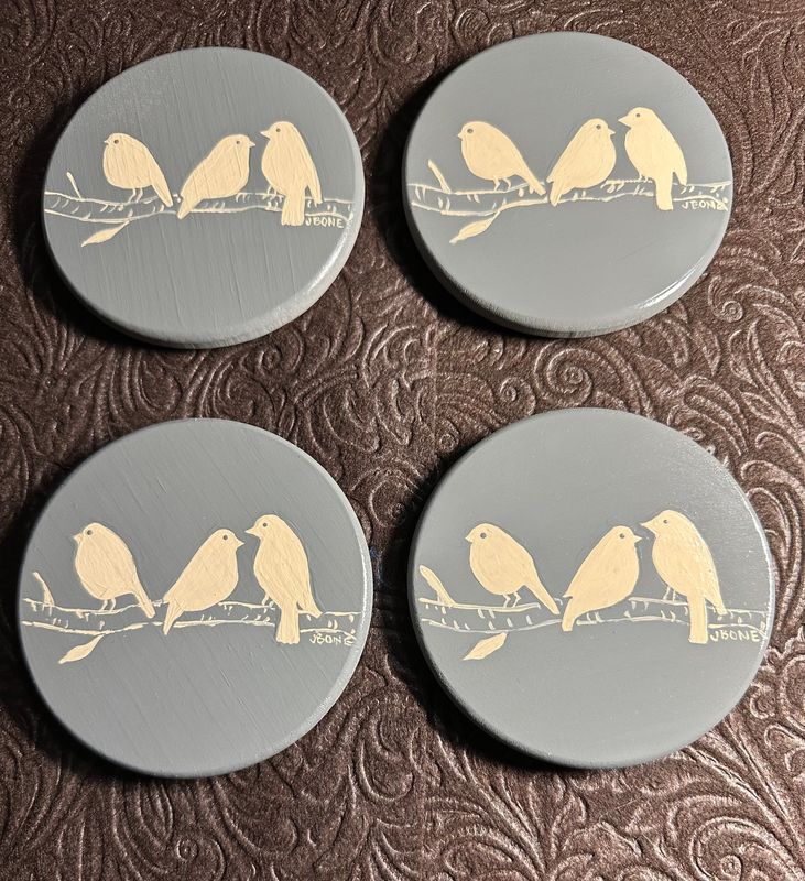 Hand painted Coaster set