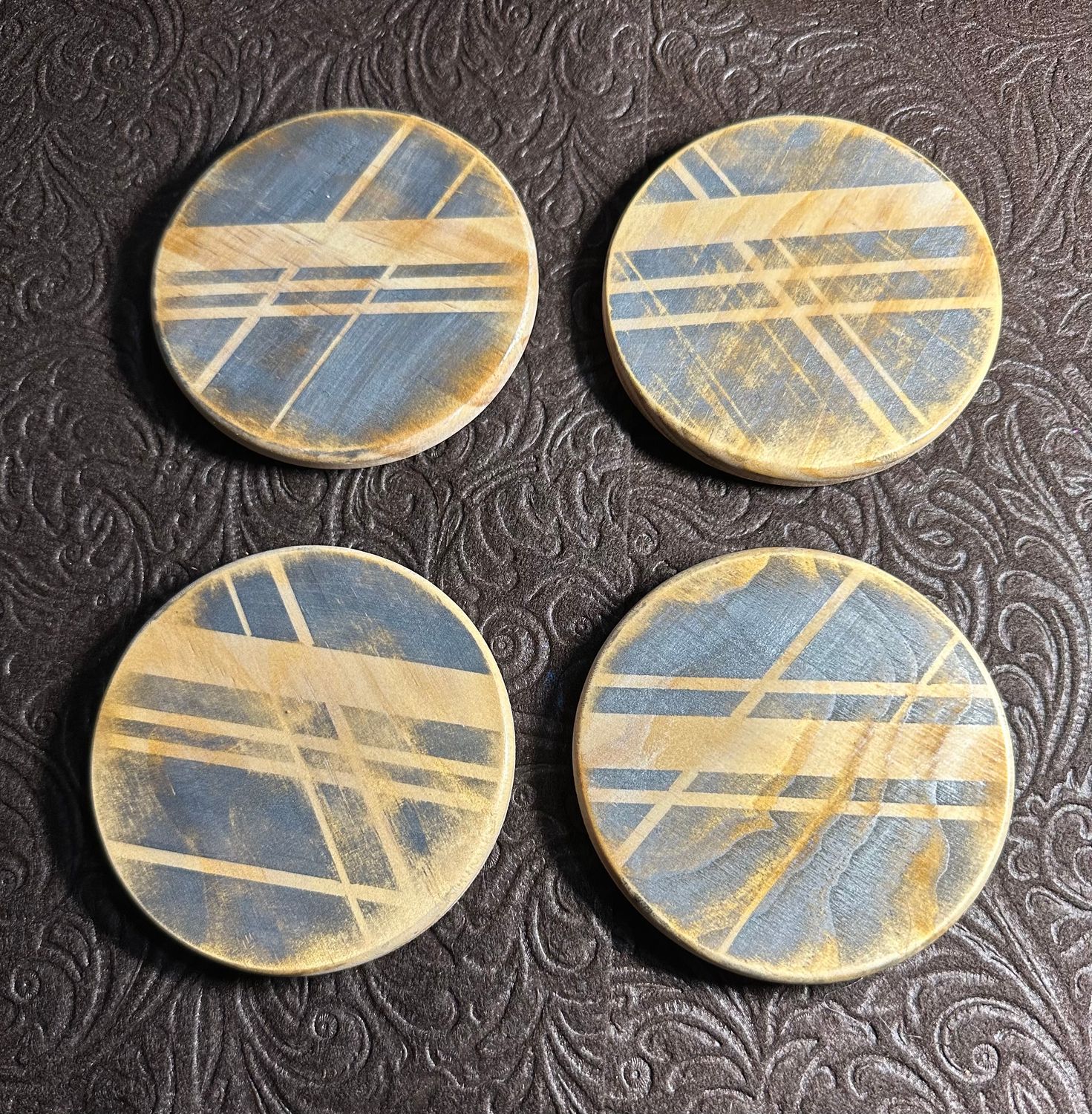 Hand painted Coaster Set
