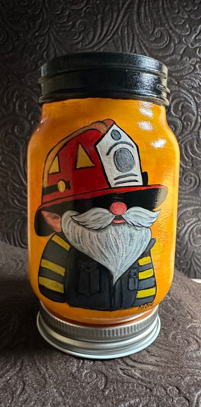Hand painted Mason Jar