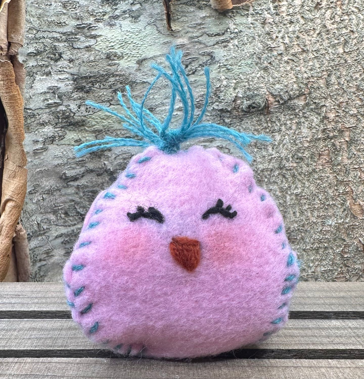 Hand Sewn/ Embroidered Chick