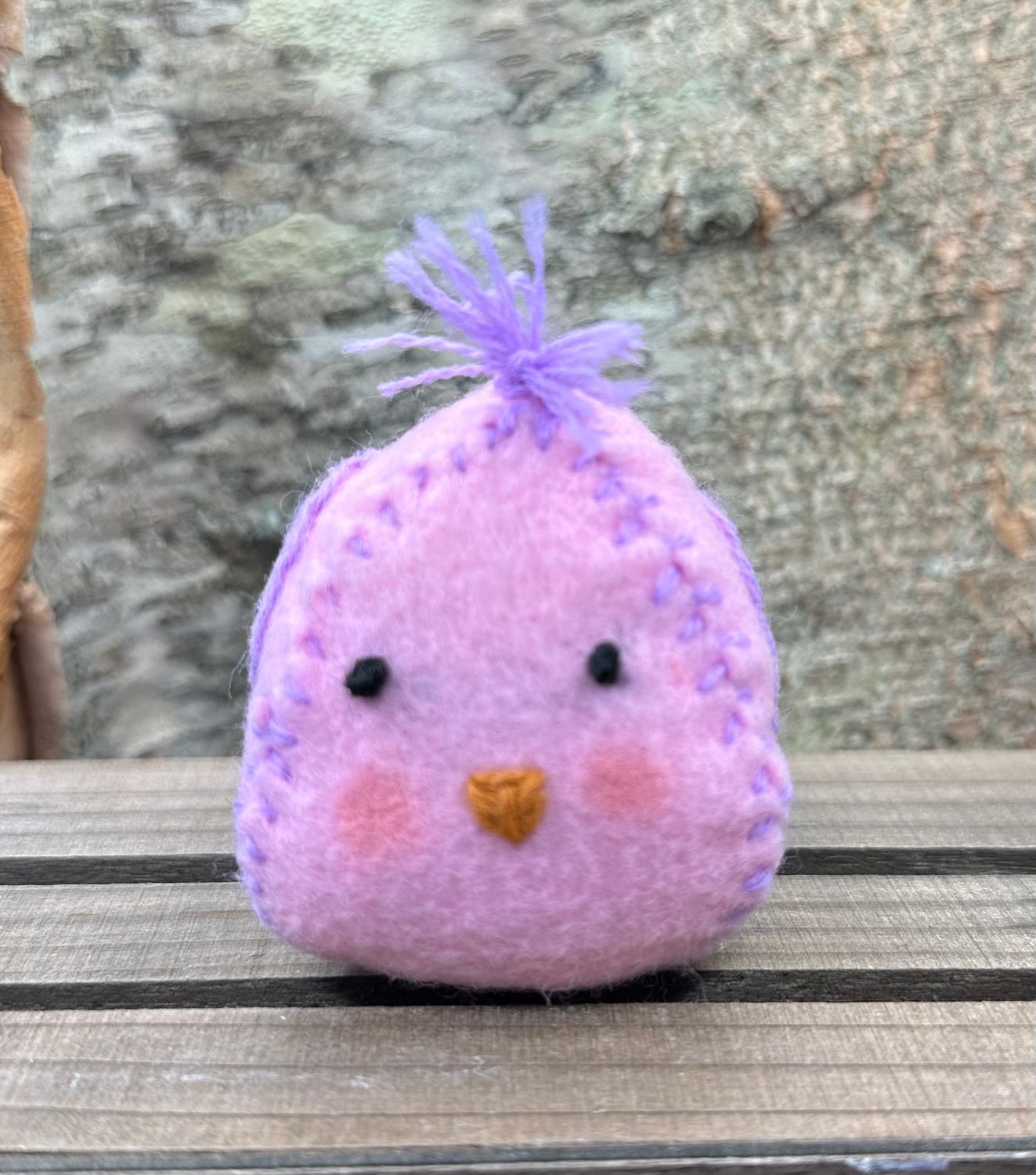 Hand Sewn/ Embroidered Chick