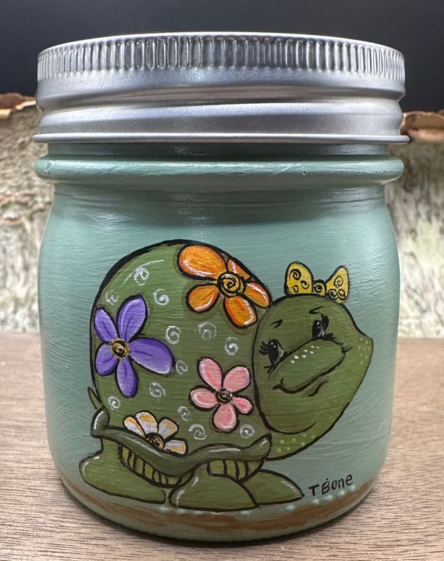 Hand Painted Mason Jar