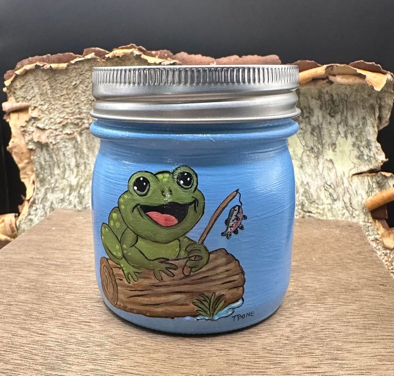 Hand Painted Mason Jar