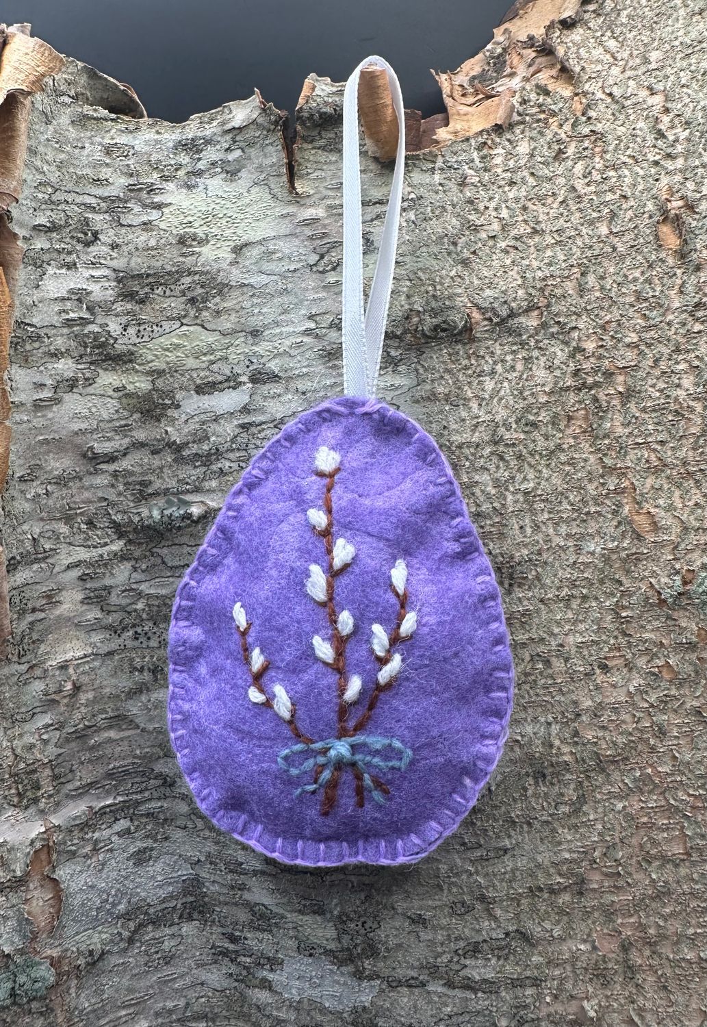 Hand Sewn/ Embroidered Egg