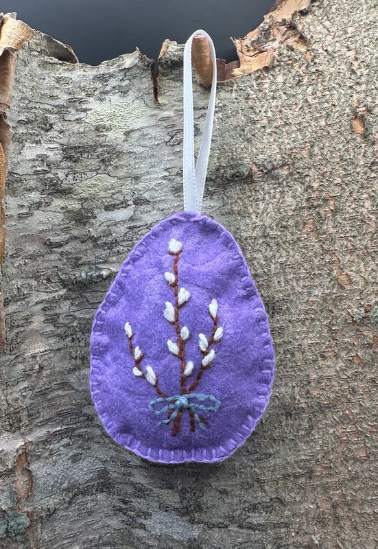 Hand Sewn/ Embroidered Egg