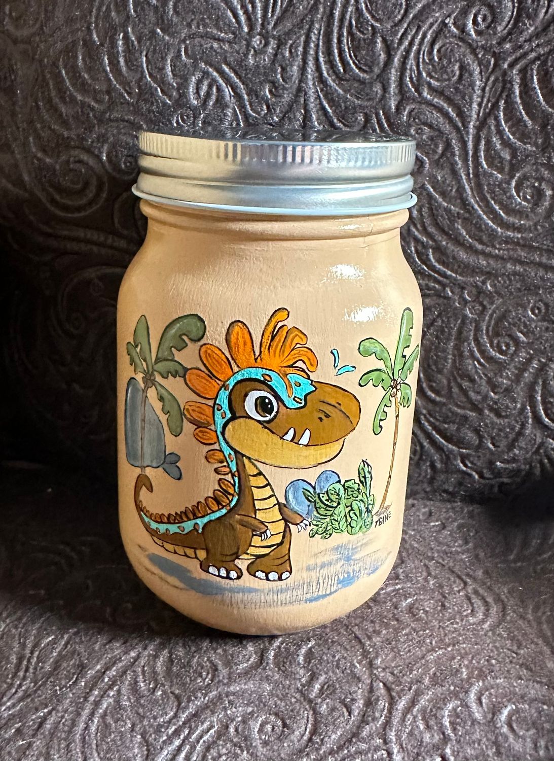 Hand painted Mason Jar