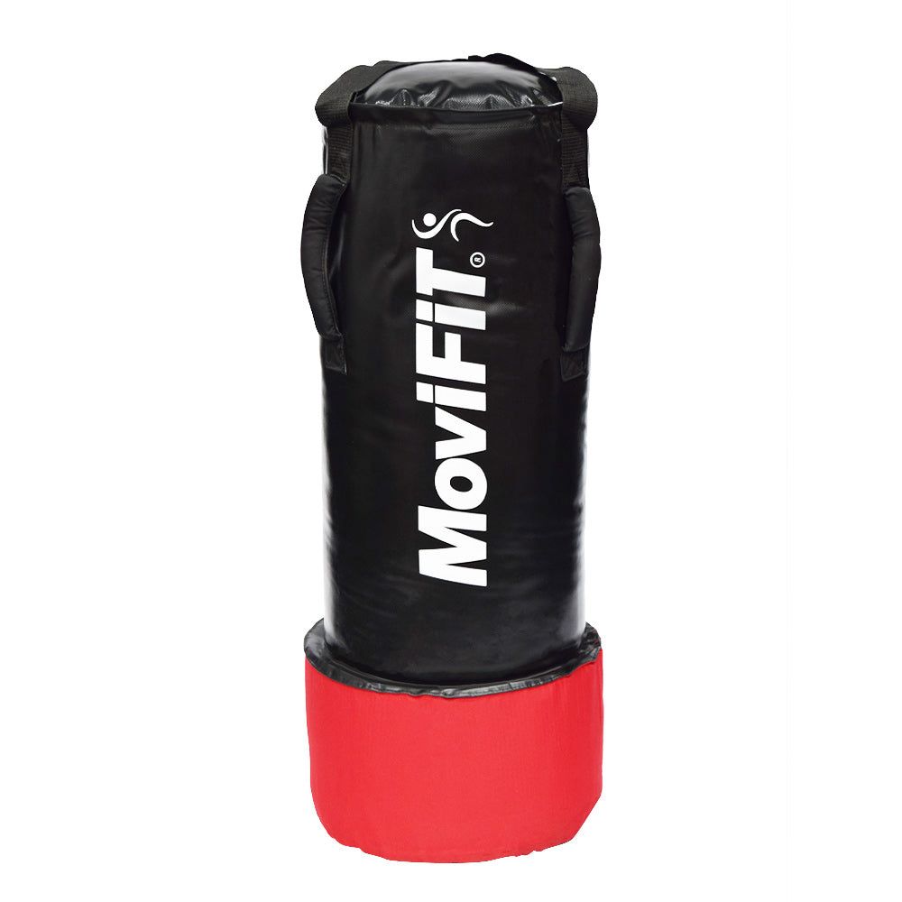 SACO DE BOXEO PROFESIONAL CON AGARRADERA MMA NEGRO/ROJO
