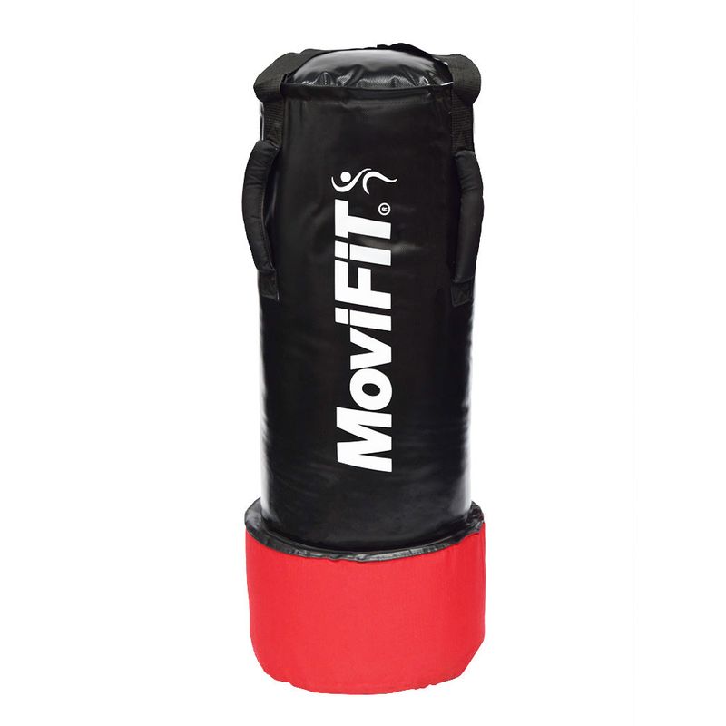 SACO DE BOXEO PROFESIONAL CON AGARRADERA MMA NEGRO/ROJO
