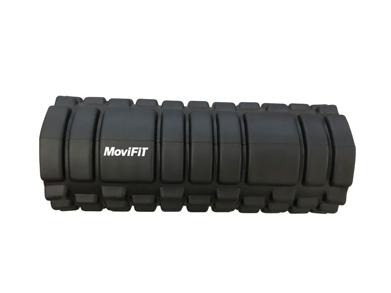 RODILLO DE MASAJE NEGRO GRABADO PROFUNDO