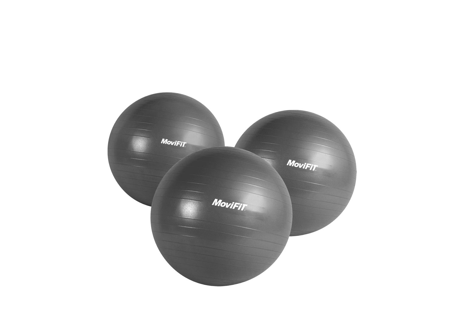 BALÓN DE GIMNASIA, PILATES Y REHABILITACIÓN MOVIFIT COLOR NEGRO