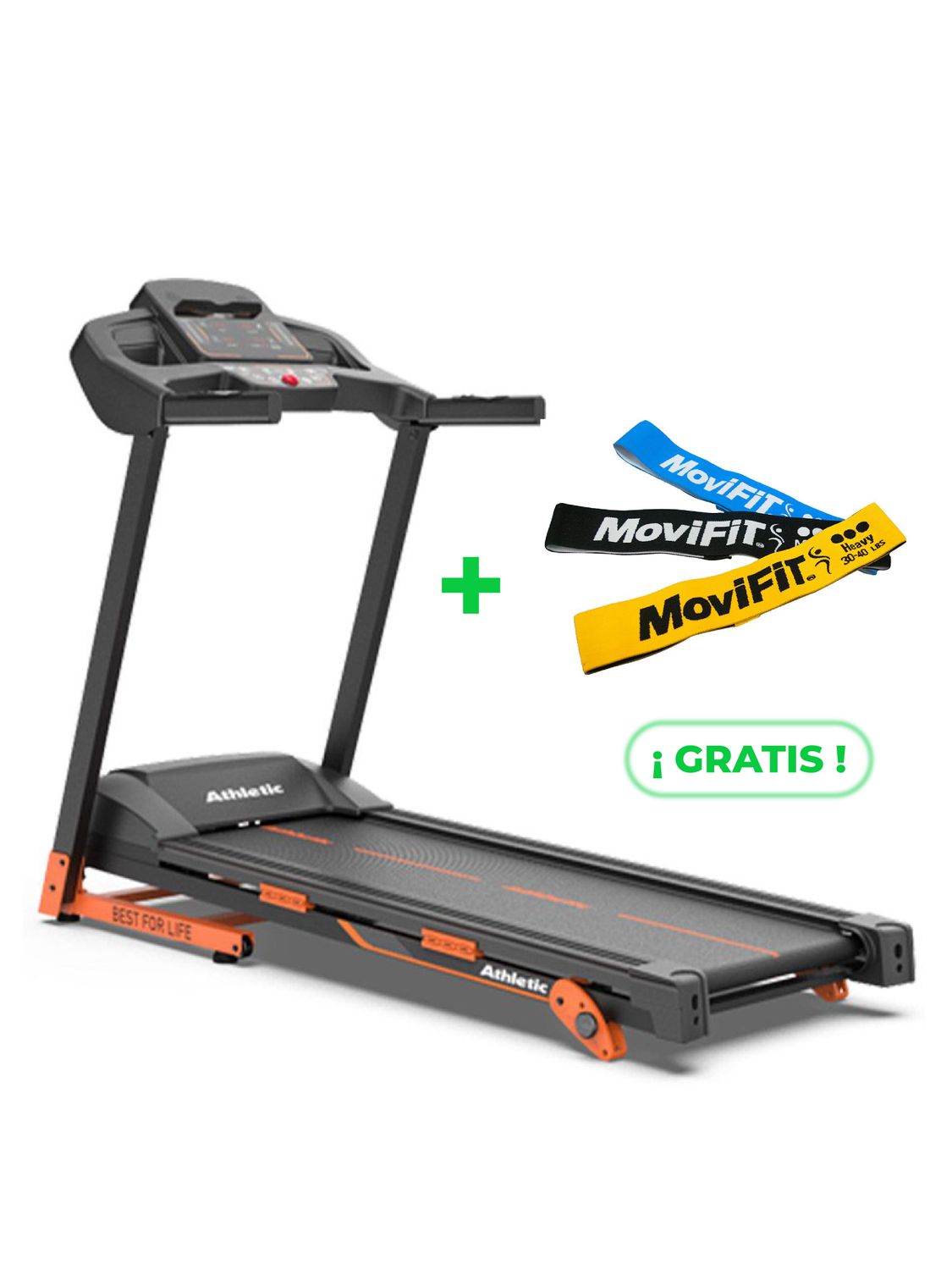 610T ADVANCED TROTADORA RESIDENCIAL ATHLETIC + KIT EN BANDAS DE TELA
