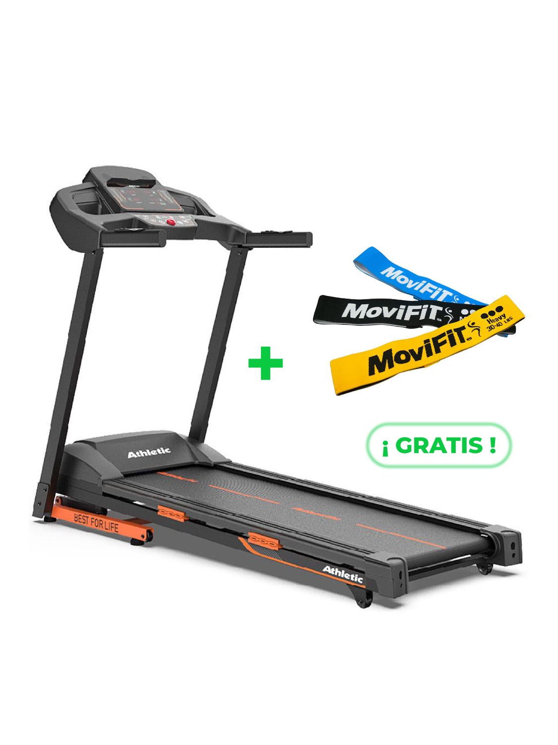 610T ADVANCED PLUS TROTADORA RESIDENCIAL ATHLETIC + KIT DE BANDAS EN TELA