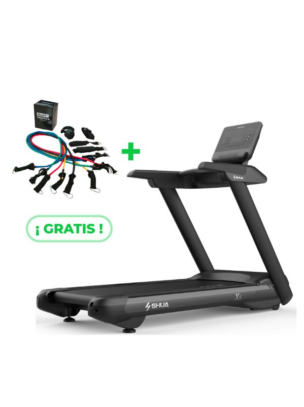 X5+ TROTADORA PROFESIONAL SHUA FITNESS (220V) + SET DE BANDAS TUBULARES