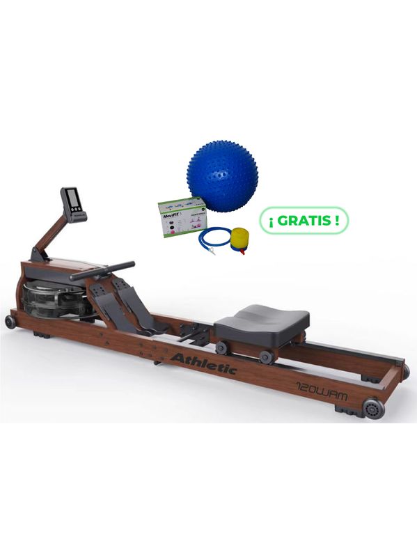 120WRM REMO CON RESISTENCIA DE AGUA ATHLETIC + BALÓN PILATES PUYAS 55CM
