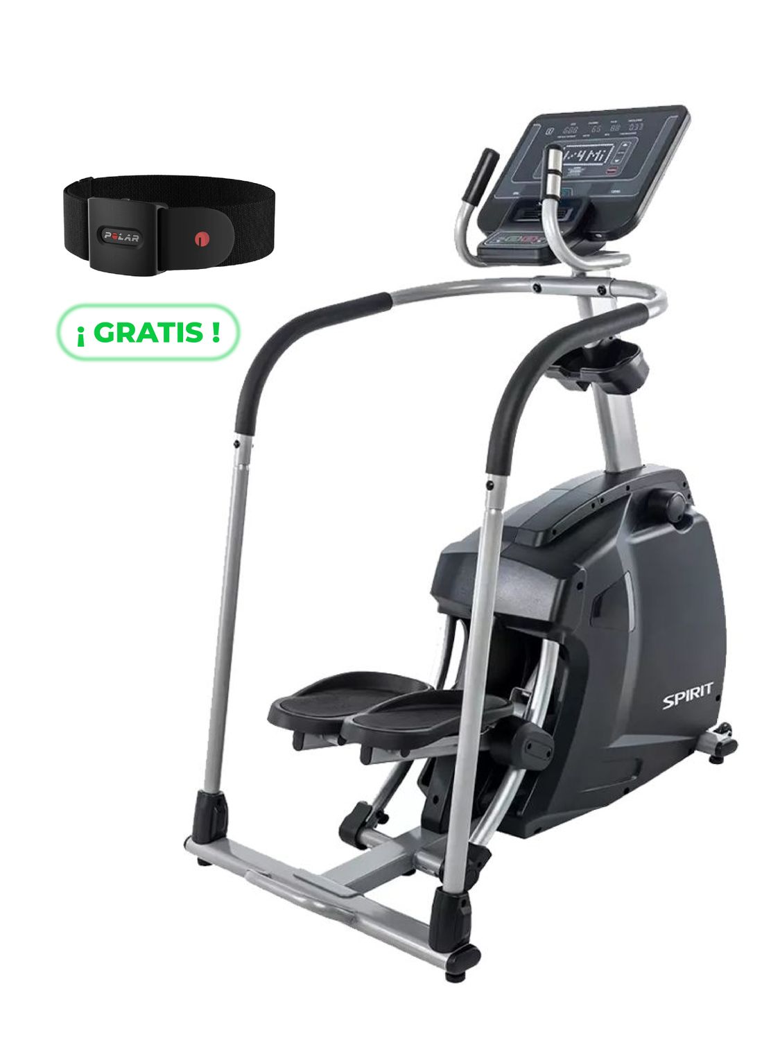 CS800+ ESCALADOR PROFESIONAL SPIRIT COMMERCIAL FITNESS + BRAZALETE POLAR OH1+