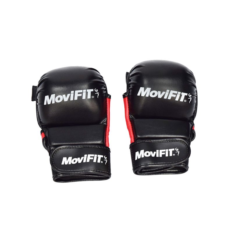 GUANTE DE MMA NEGRO/ROJO HIBRIDO AMATEUR TALLA L