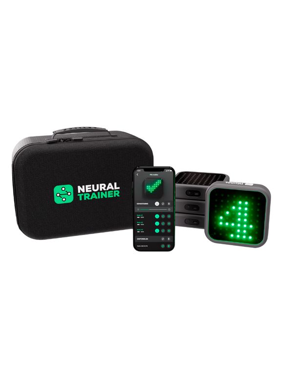 SISTEMA DE ENTRENAMIENTO COGNITIVO NEURAL TRAINER 4 NODOS+ SET DE ACCESORIOS