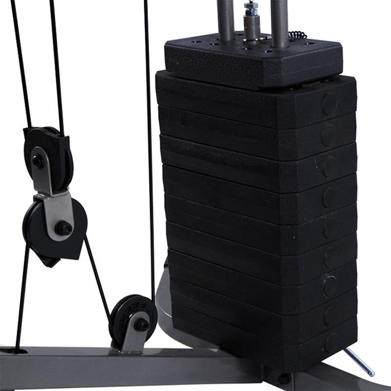 Multigimnasio Home 400M (100 lbs), Compacto, Predicador, Poleas con rodamientos, Accesorios