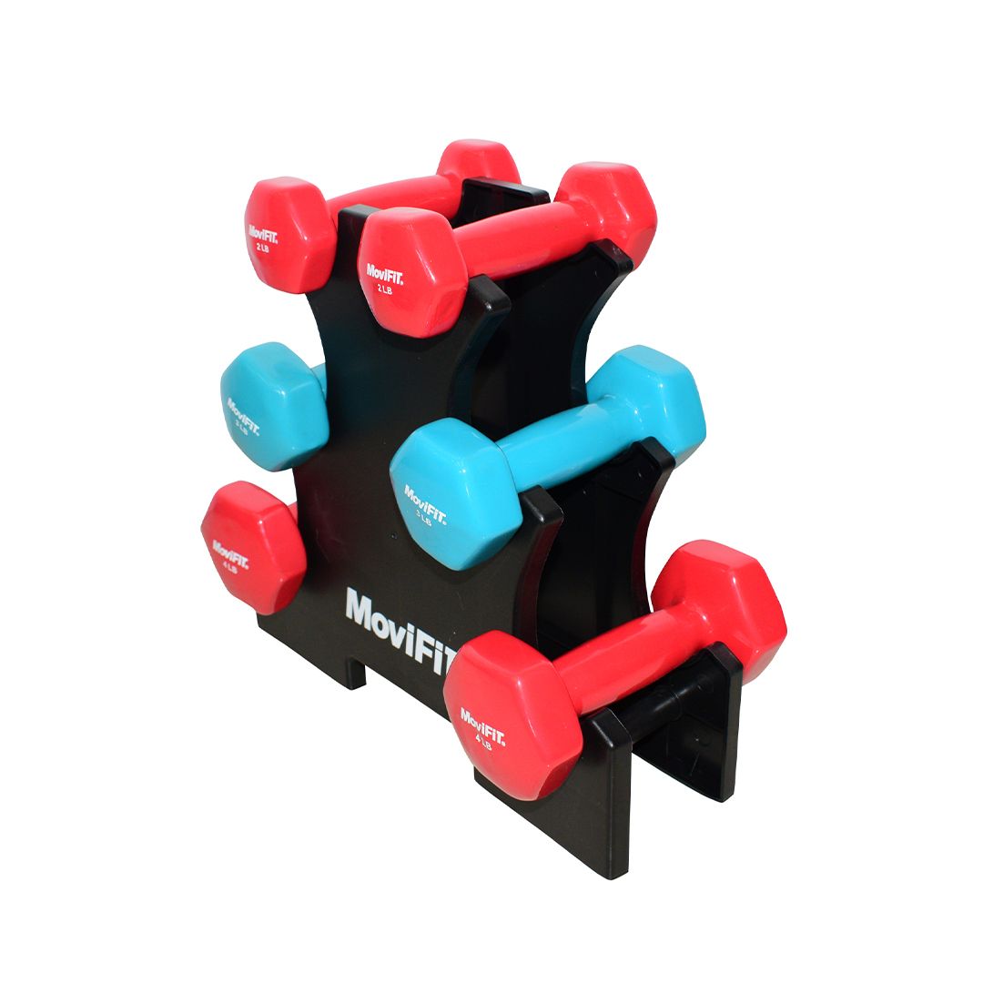 SOPORTE PLÁSTICO 3 NIVELES MANCUERNAS VINILO HY6085